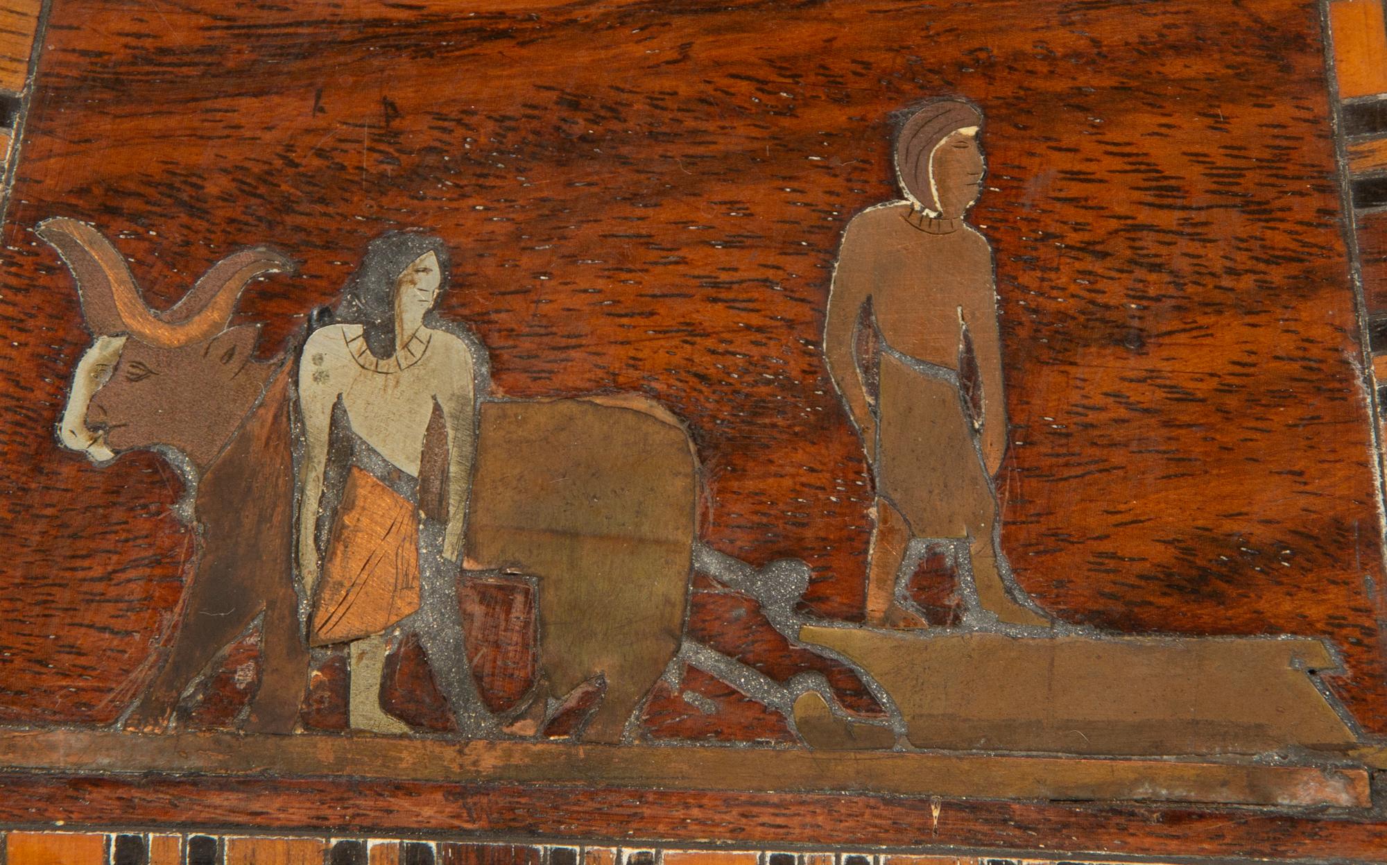 An Egyptian Revival Table Casket