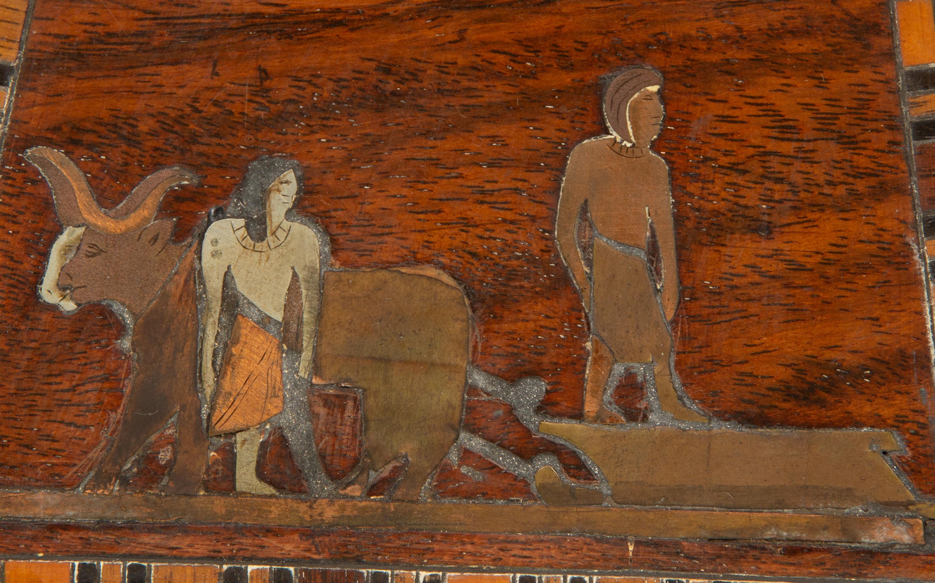 An Egyptian Revival Table Casket