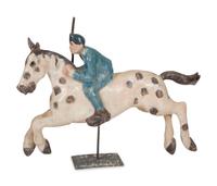 An American Folk Art Carved and Painted Horse and Rider
