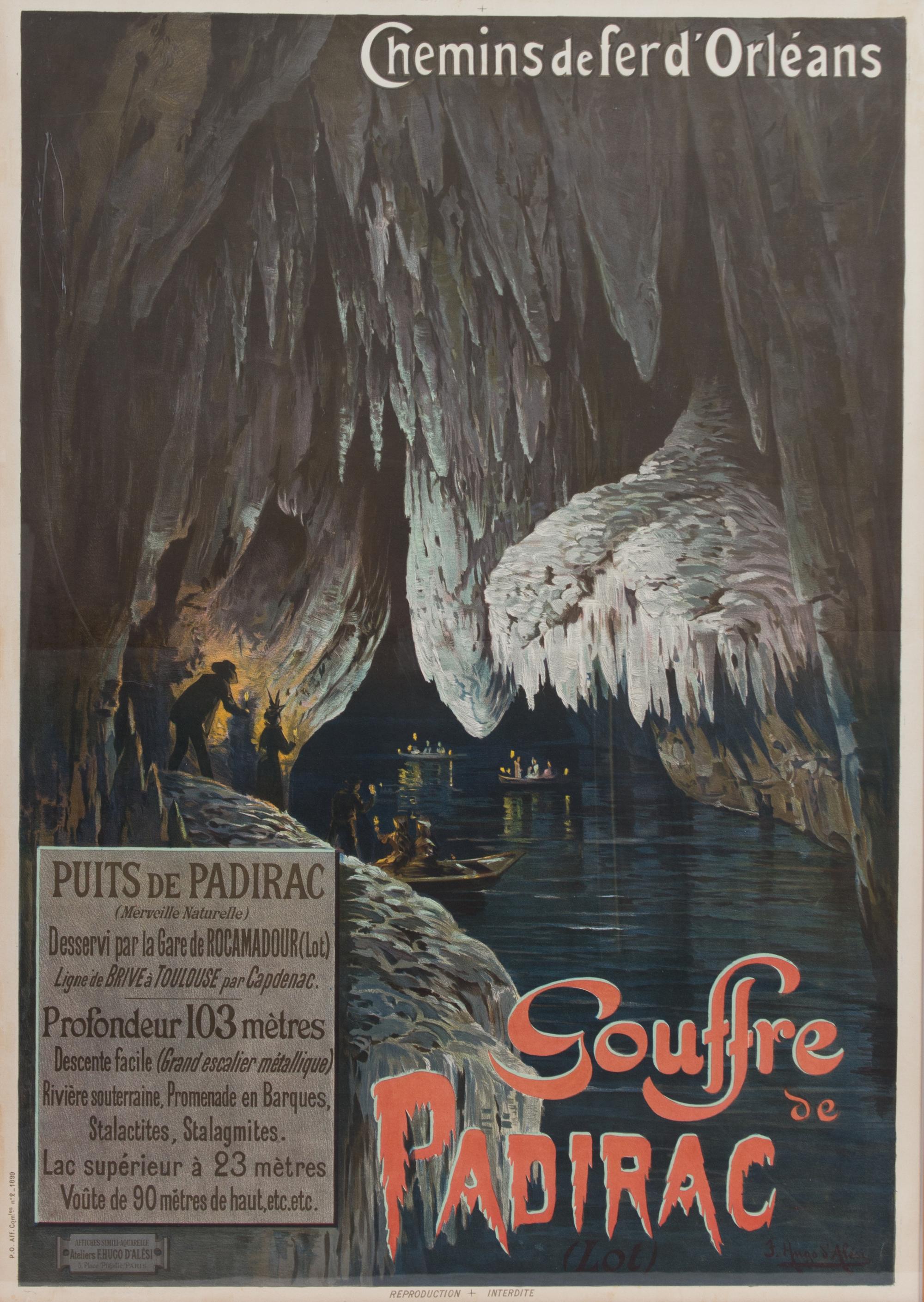 A Vintage Poster by Hugo d'Alesi Framed 43 x 31 inches. — (French, 1849-1946)