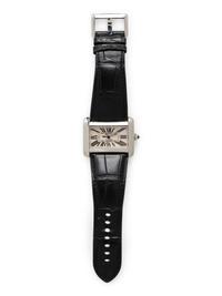 CARTIER, REF. 2612 STAINLESS STEEL 'DIVAN' WATCH WITH CARTIER BUCKLE