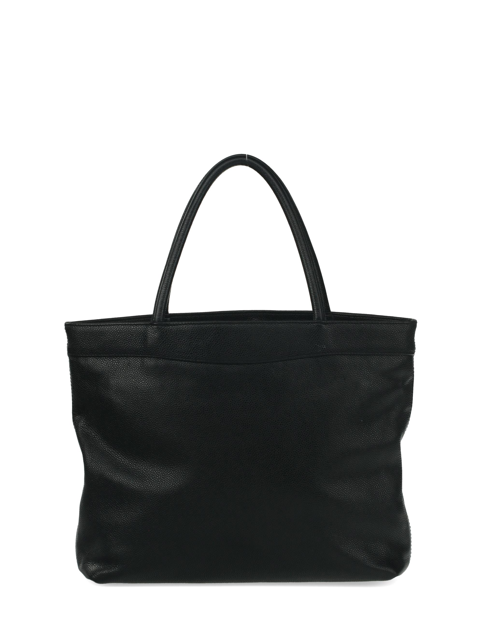 Chanel Tote in Black Caviar Leather