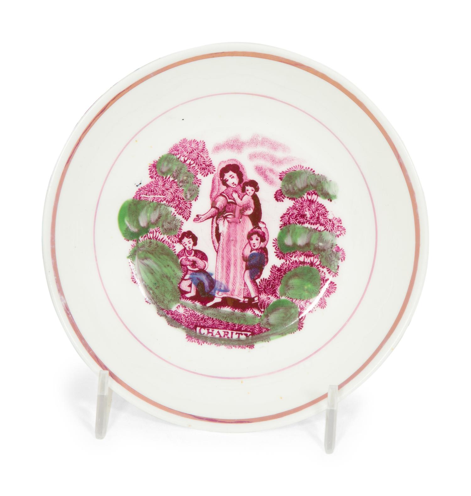 Eight English Soft Paste Porcelain Plates