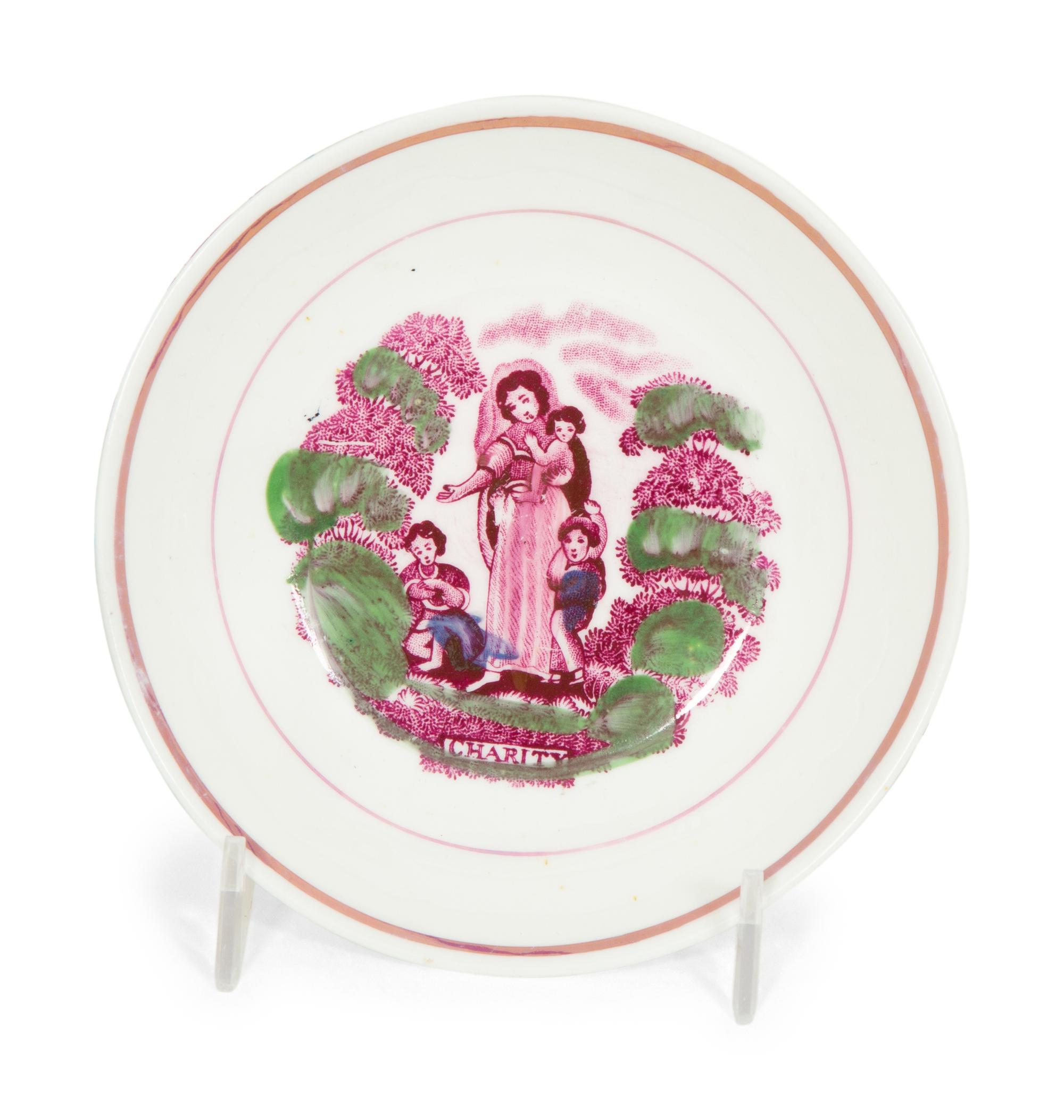 Eight English Soft Paste Porcelain Plates