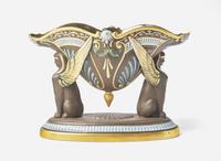 A George Jones Brown Stoneware "Sphinx Jardiniere", UK, 1870s