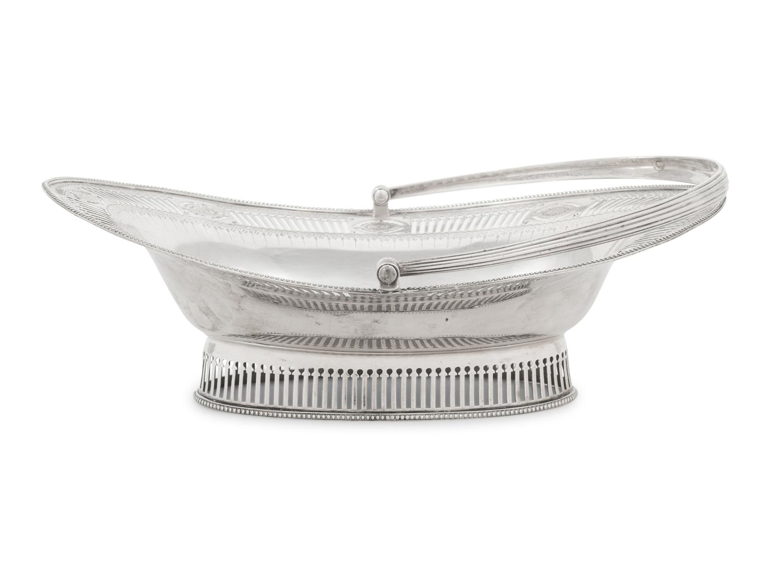 A George III Silver Flower Basket