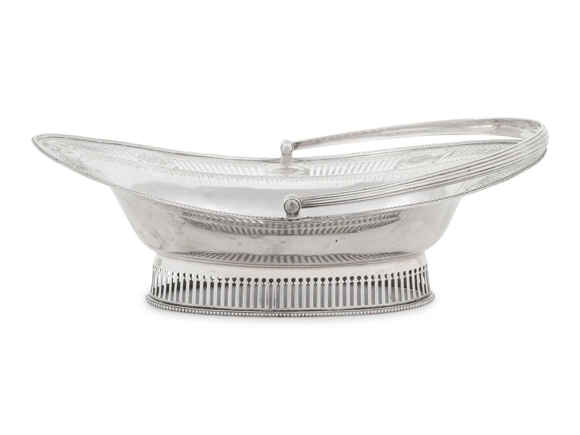 A George III Silver Flower Basket
