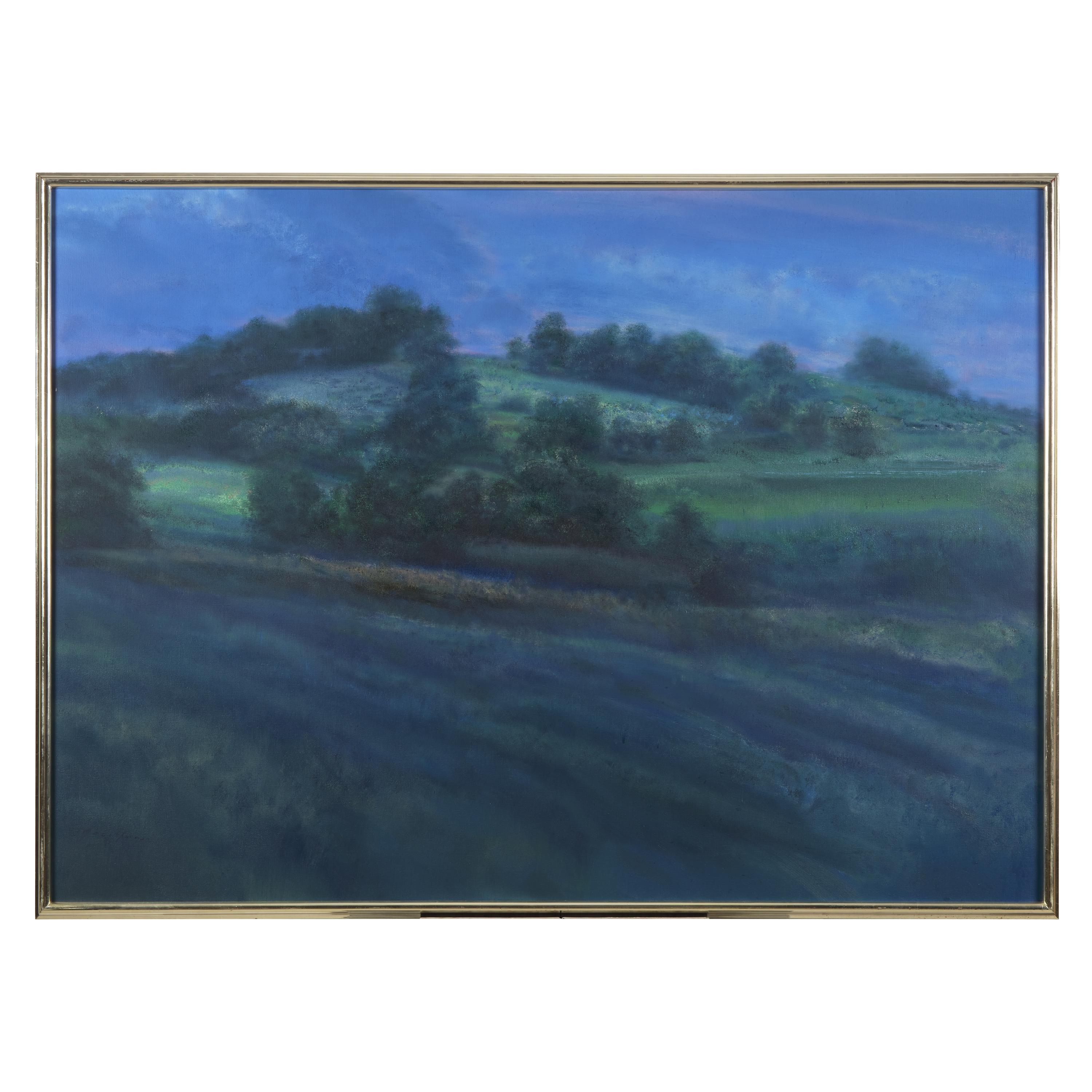 John Gundelfinger (American, b. 1937) — Sunset Through Haze – Frenchtown, 1980