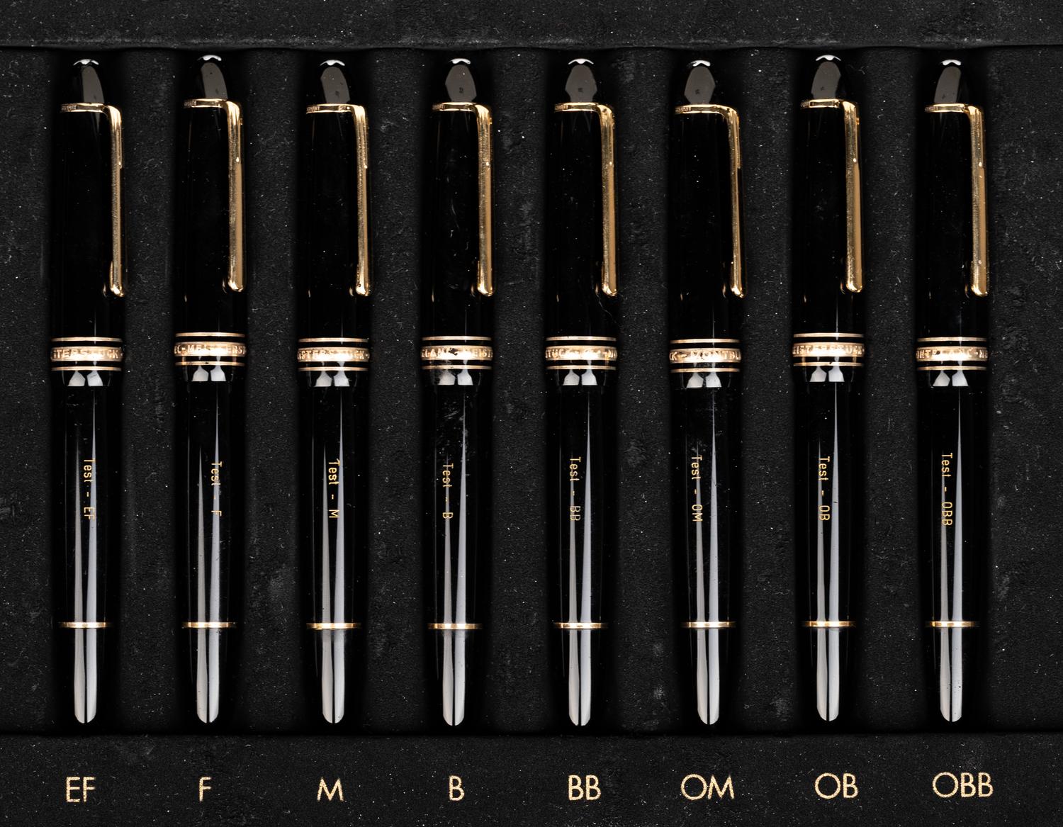 Montblanc: 8 Meisterstuck Nib Selection Set Fountain Pens