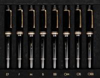 Montblanc: 8 Meisterstuck Nib Selection Set Fountain Pens