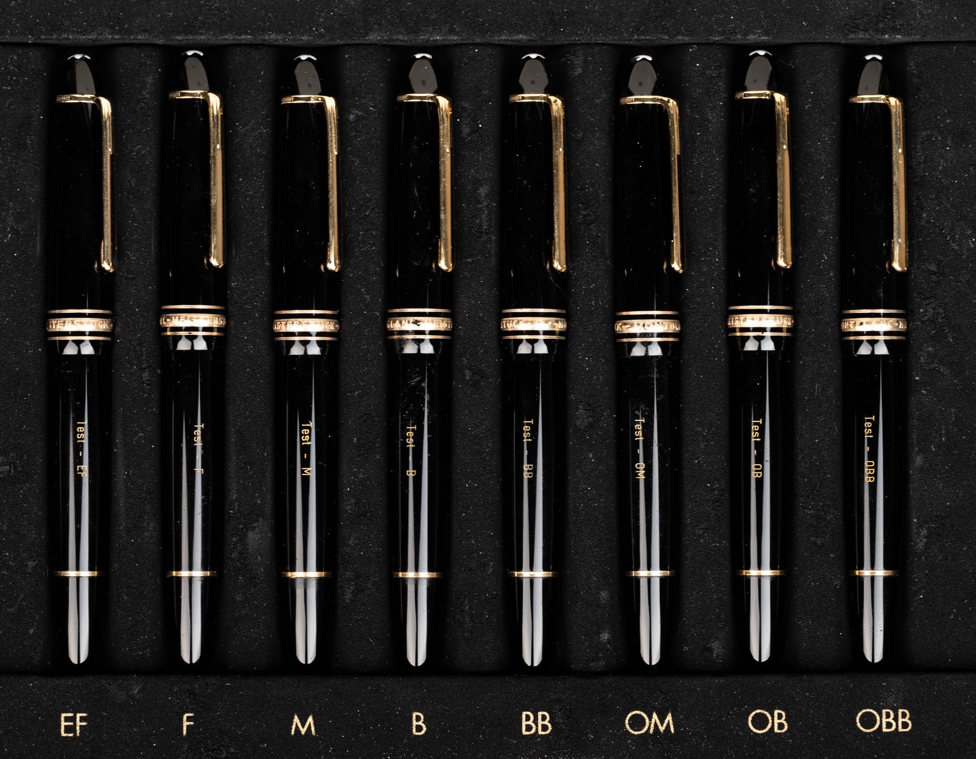 Montblanc: 8 Meisterstuck Nib Selection Set Fountain Pens
