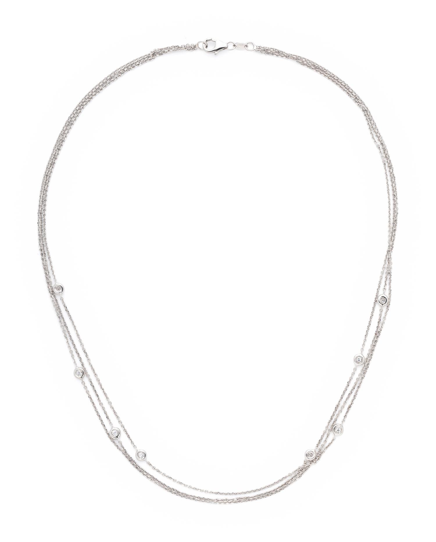 WHITE GOLD AND DIAMOND NECKLACE