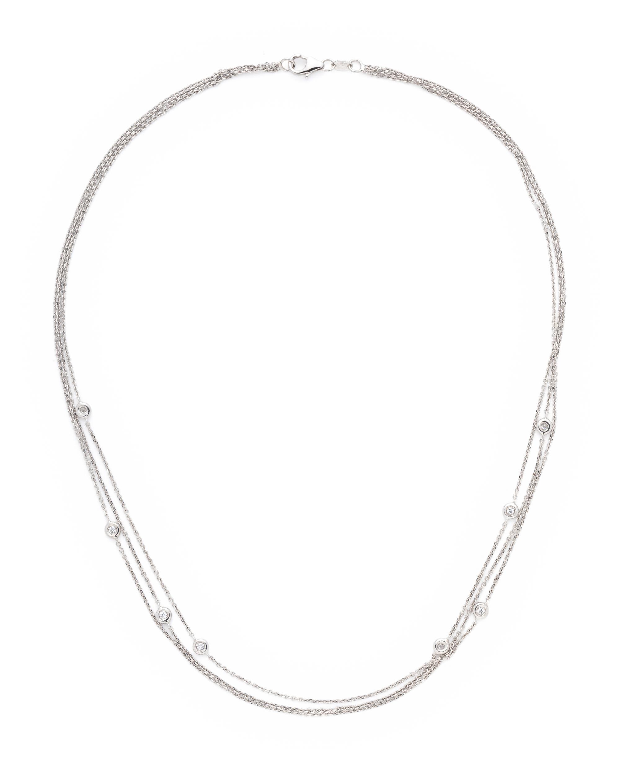 WHITE GOLD AND DIAMOND NECKLACE
