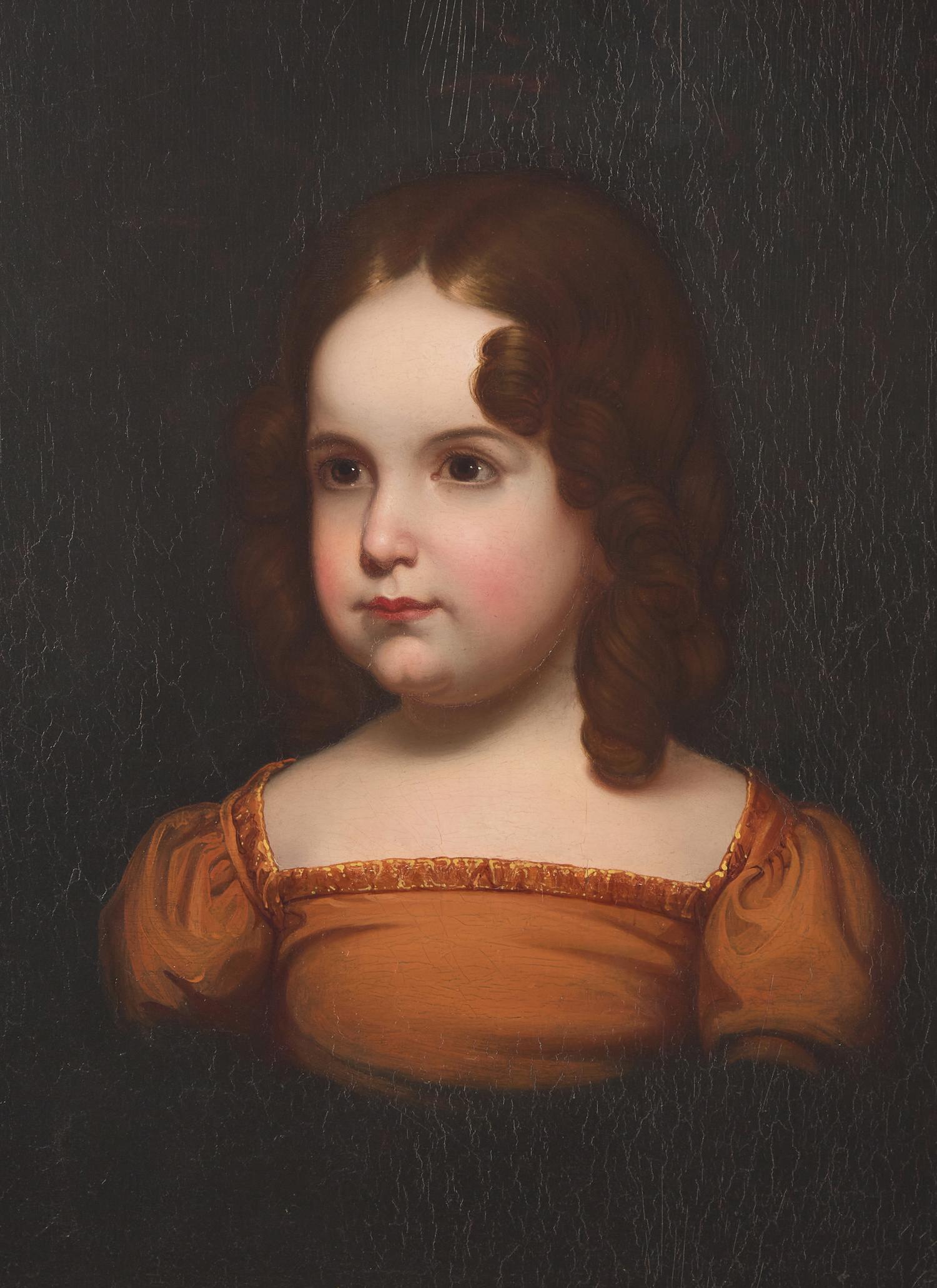 Rembrandt Peale (1778-1860), Portrait of Elmira Fiske (1823-1895), Dated “1828”