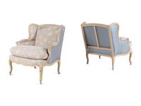 A Pair of Louis XV Painted Bergères