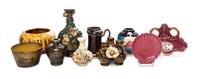A Group of Miscellaneous Table Articles Height of tallest 10 inches.