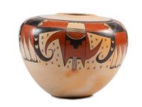 Polychrome Pottery Seed Jar