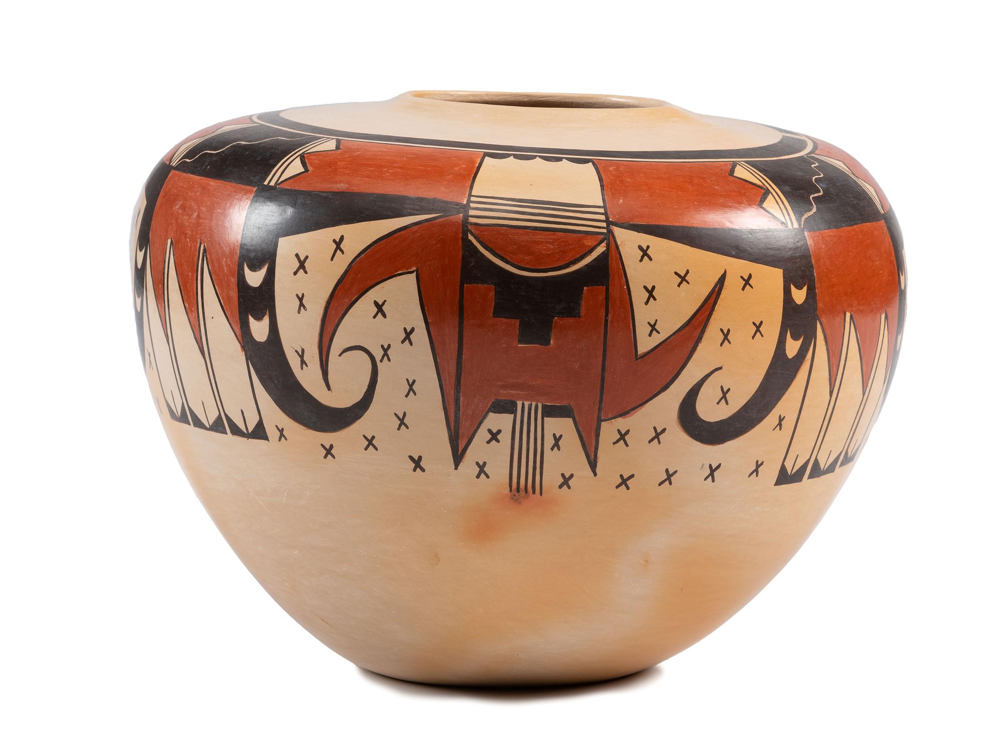 Polychrome Pottery Seed Jar