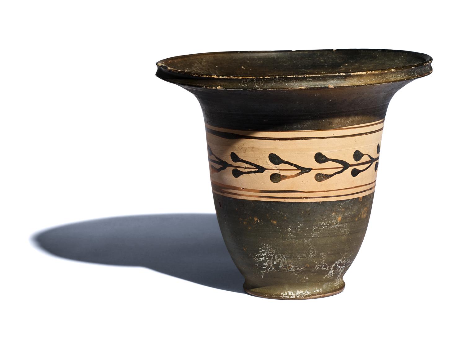 A Messapian Terracotta Kalathos