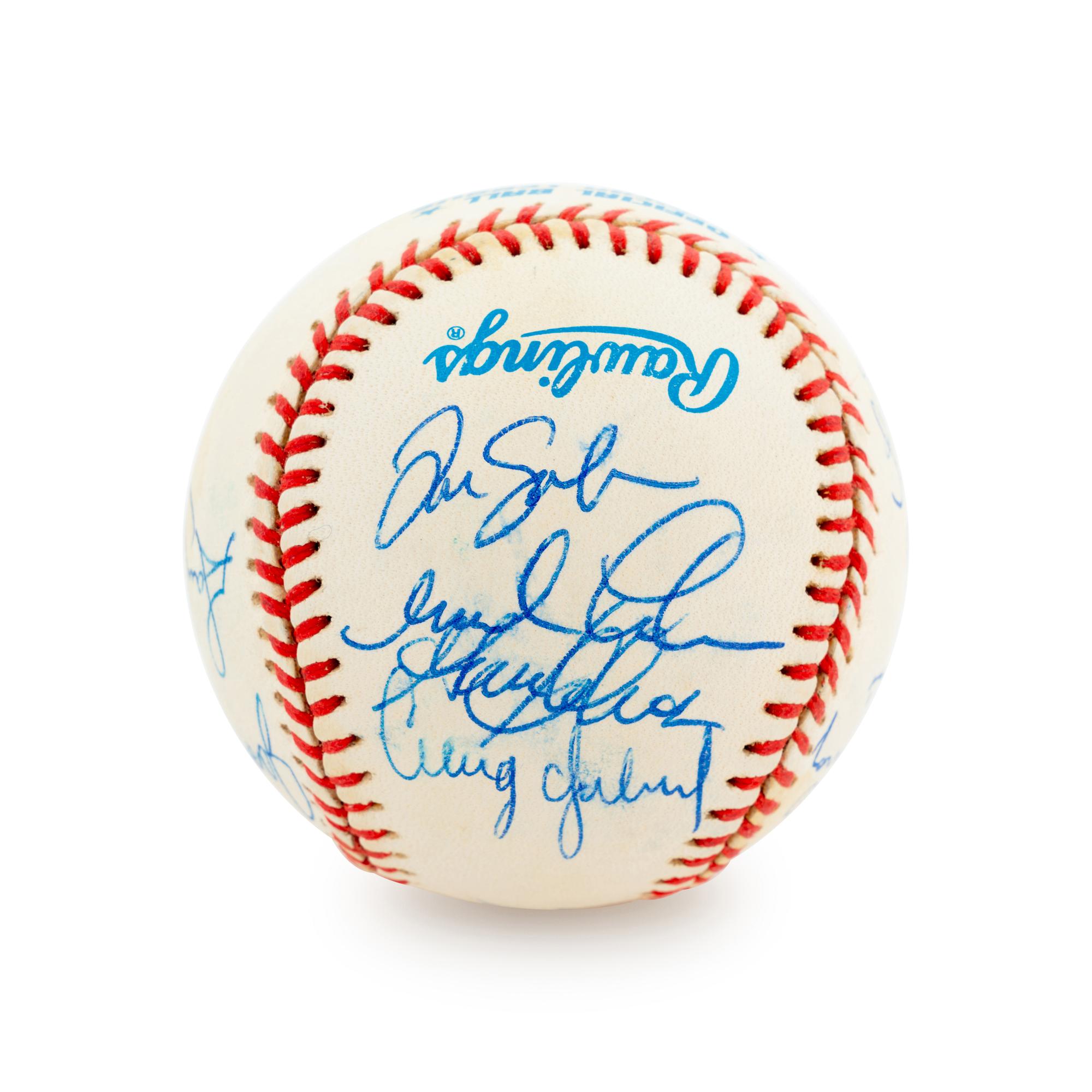 A Group of 19 Los Angeles Angels Signed Baseballs,