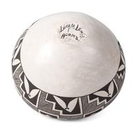 Black-on-White Pottery Bowl
