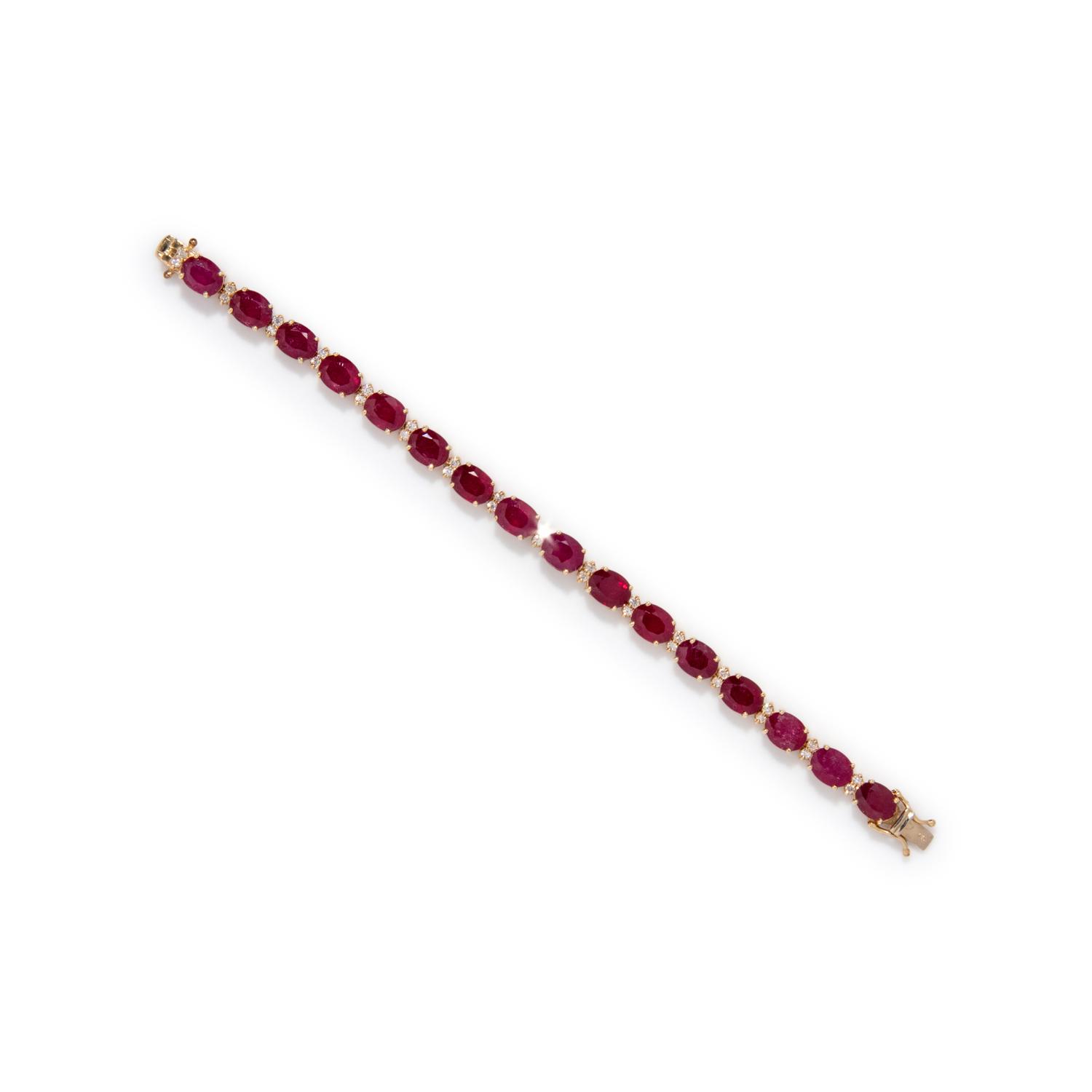 COMPOSITE GEM AND DIAMOND BRACELET