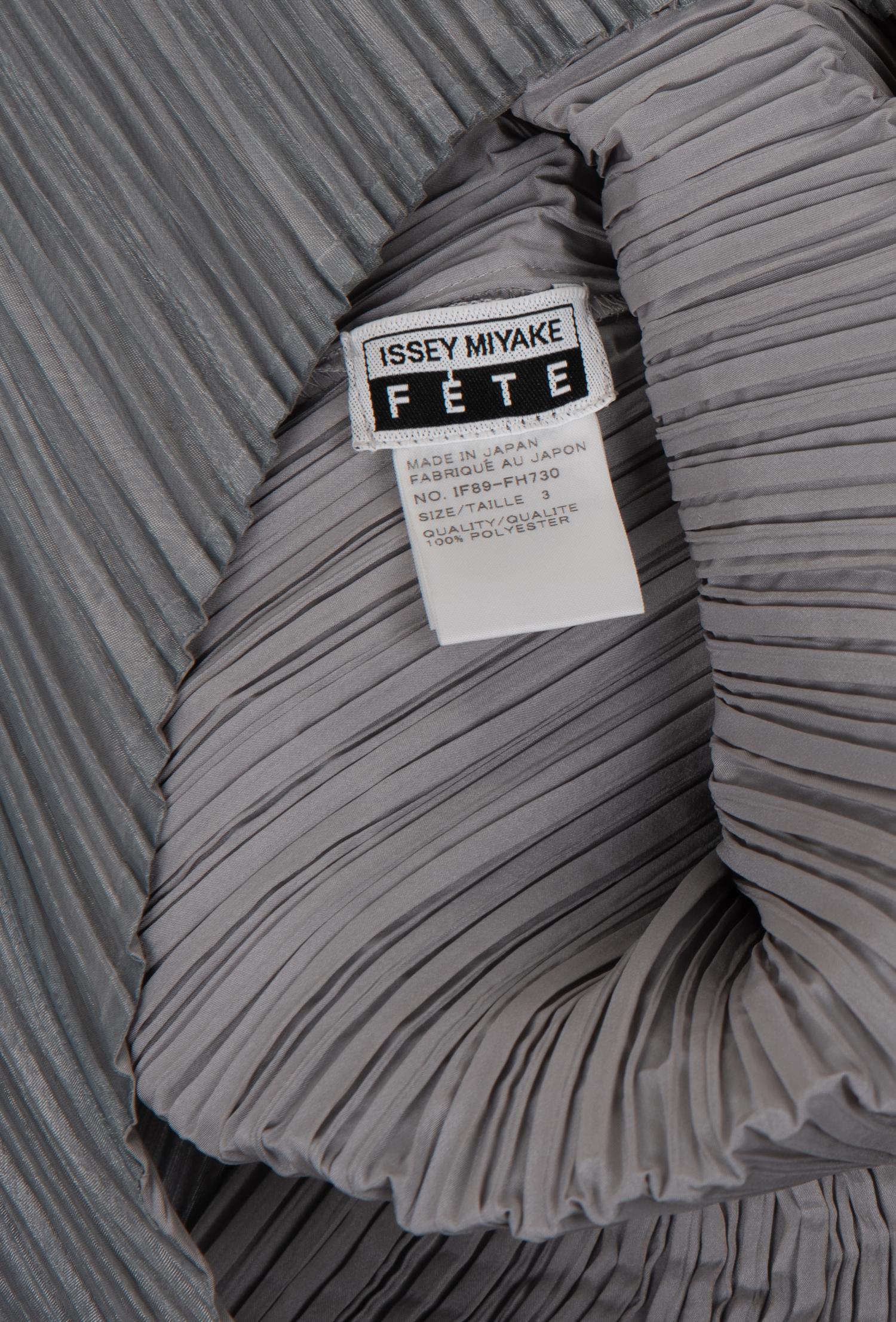 Issey Miyake Pleated Dress with Origami Shrug