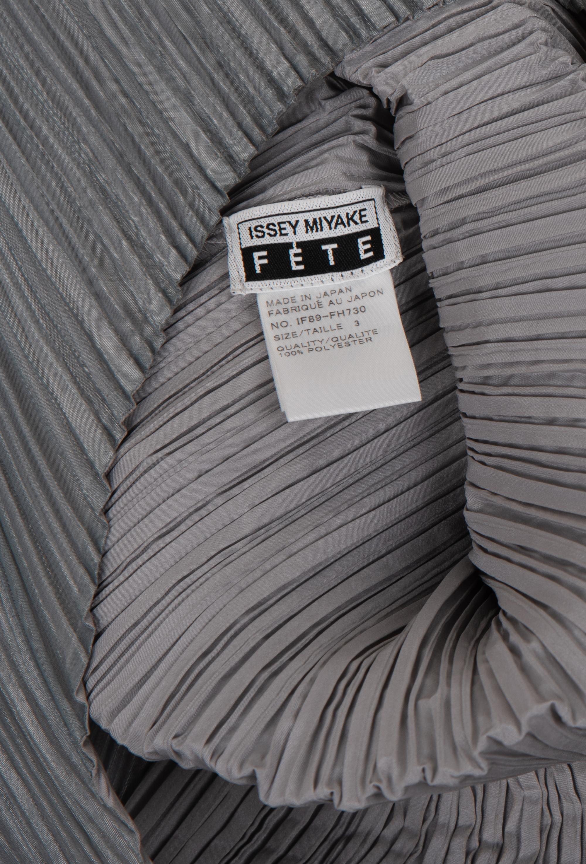 Issey Miyake Pleated Dress with Origami Shrug