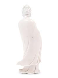 A Chinese Blanc-de-Chine Porcelain Figure of Guanyin