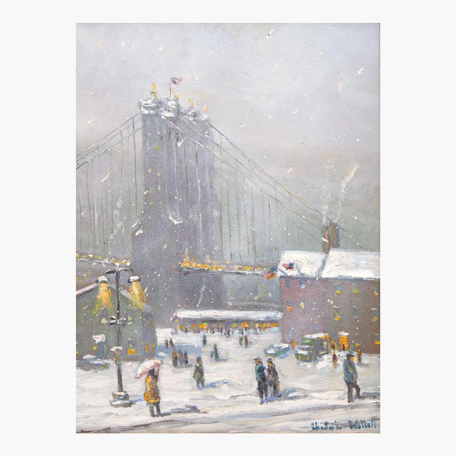 Christopher Willett (American, born 1959) View to Brooklyn Bridge