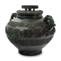 A Chinese Archaic Style Bronze Hu Vessel