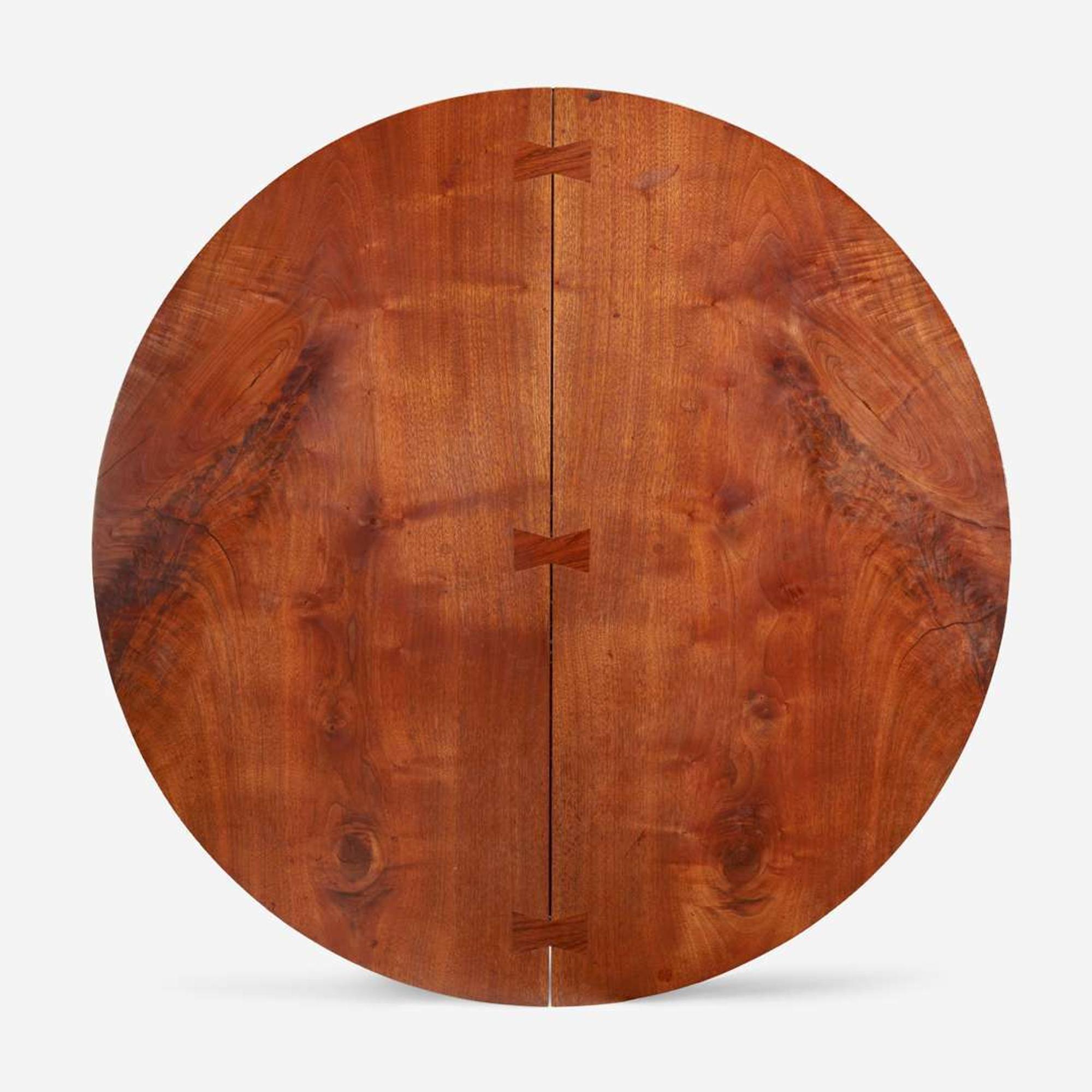 George Nakashima (American, 1905-1990) Round Coffee Table, New Hope, Pennsylvania, 1970
