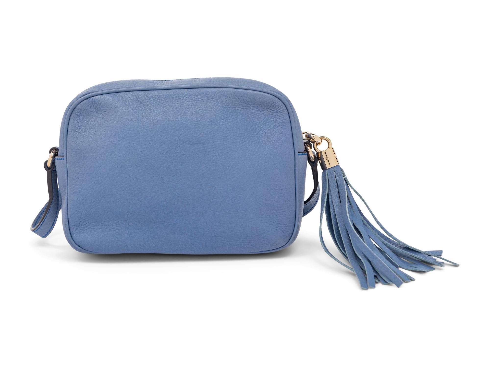 Gucci Soho Tassel Crossbody Bag in Blue