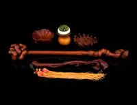 Five Boxwood and Gourd Scholar's Objects