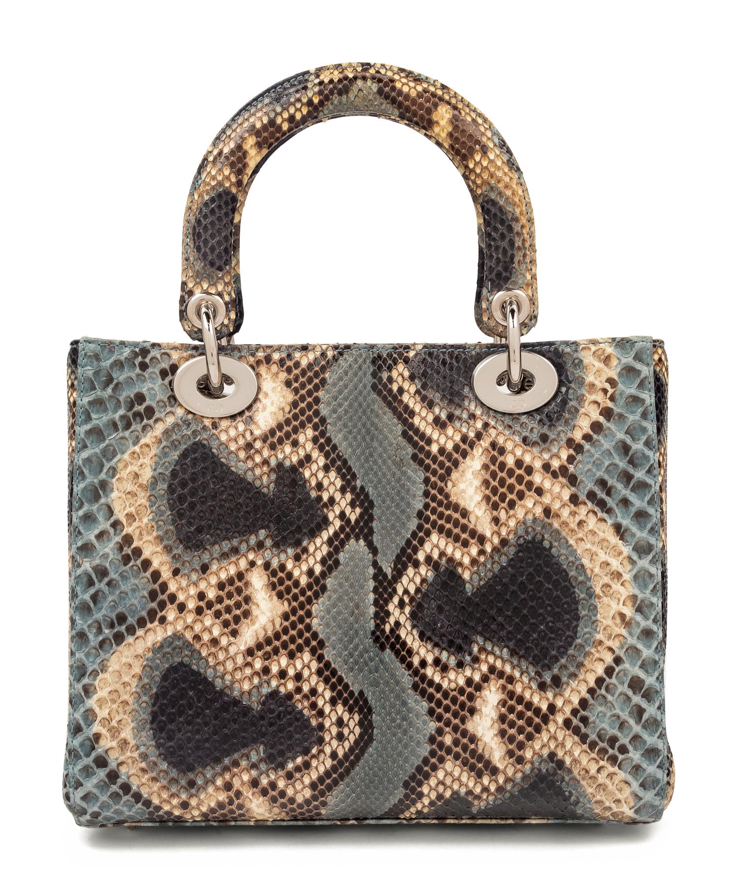 Christian Dior Multicolored Python Small Lady Dior Bag, 2011