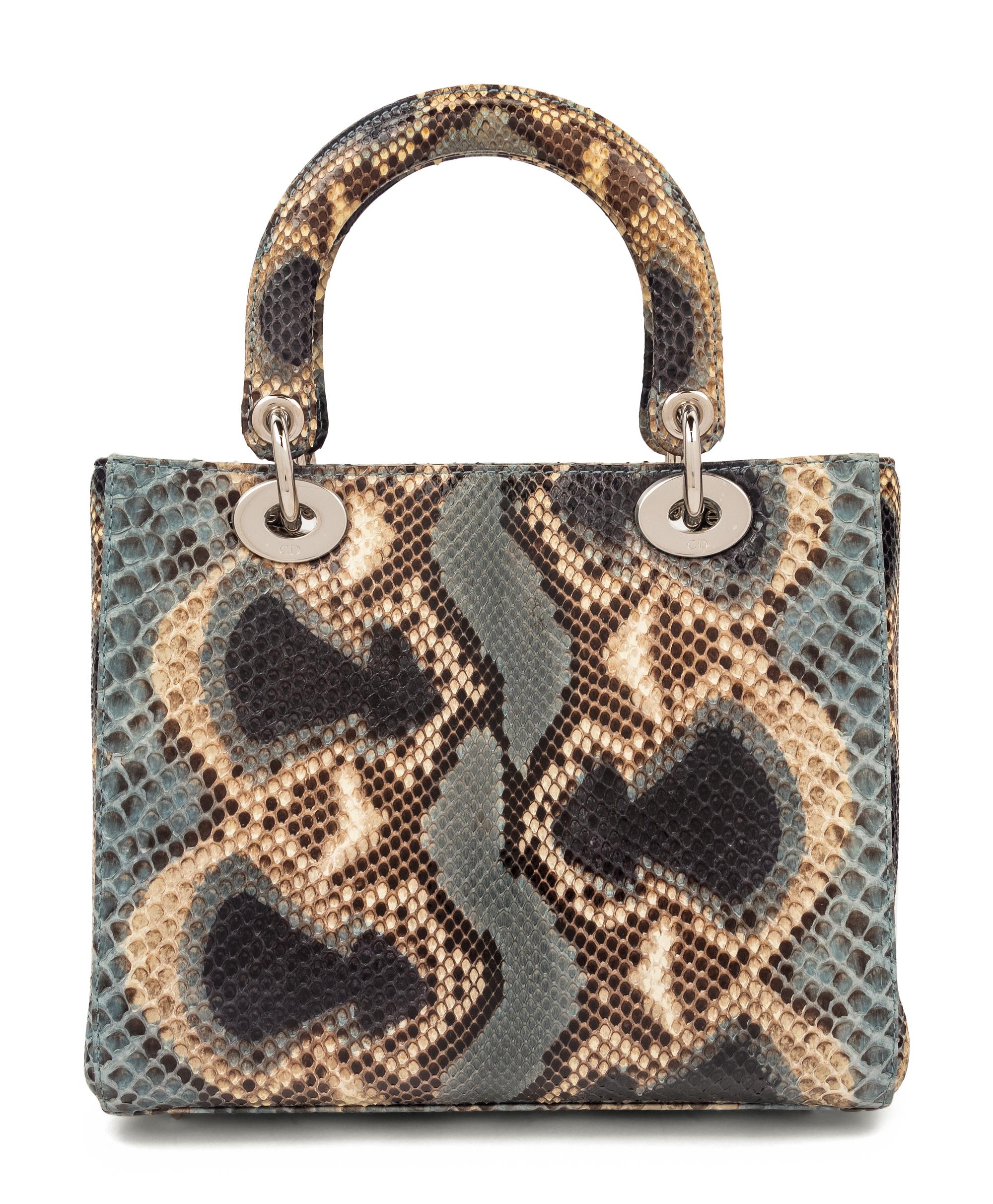Christian Dior Multicolored Python Small Lady Dior Bag, 2011