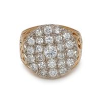 YELLOW GOLD AND DIAMOND RING