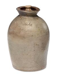 A Rare Rich Family Stoneware Preserve Jar