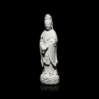 A Chinese Blanc de Chine Figure of Guanyin