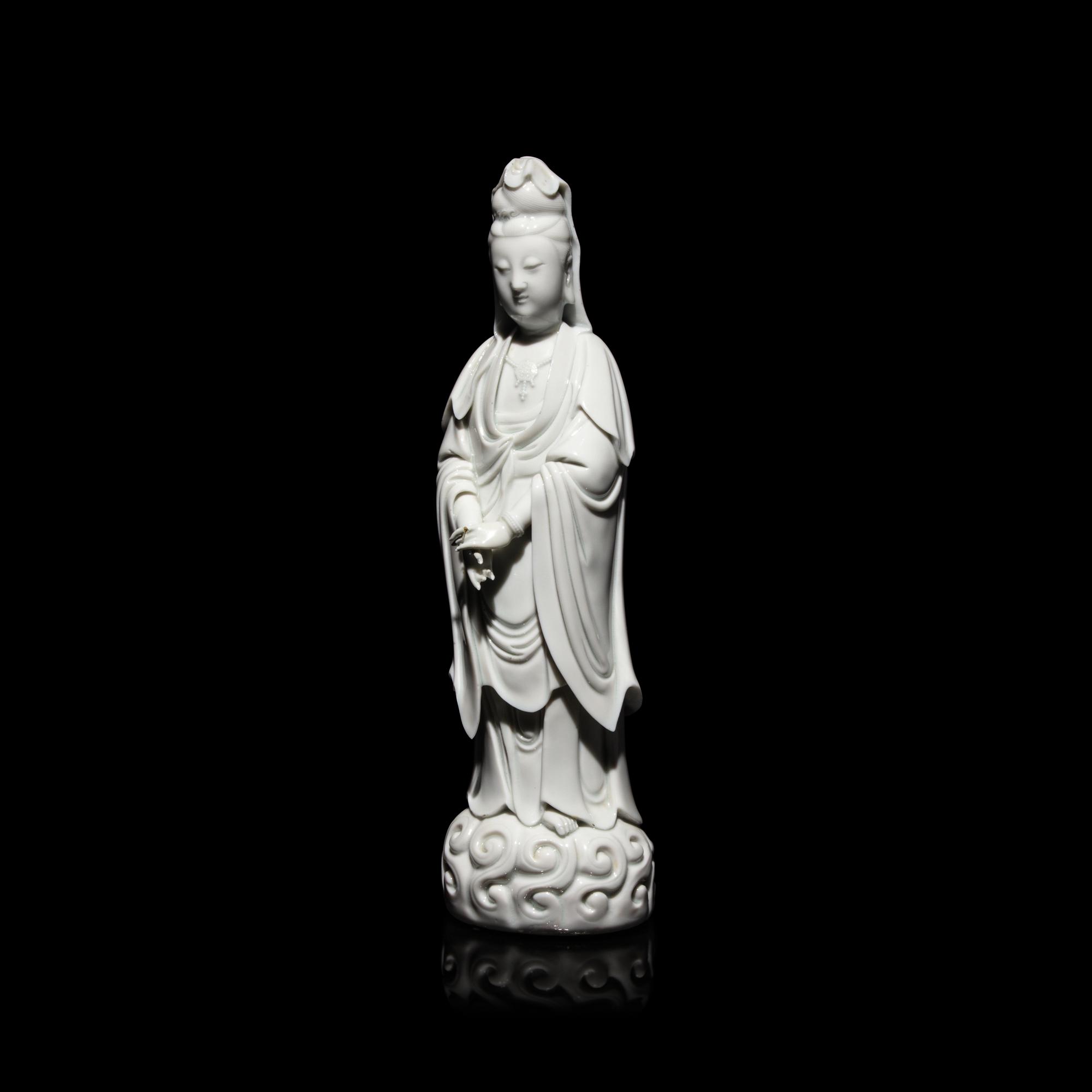 A Chinese Blanc de Chine Figure of Guanyin