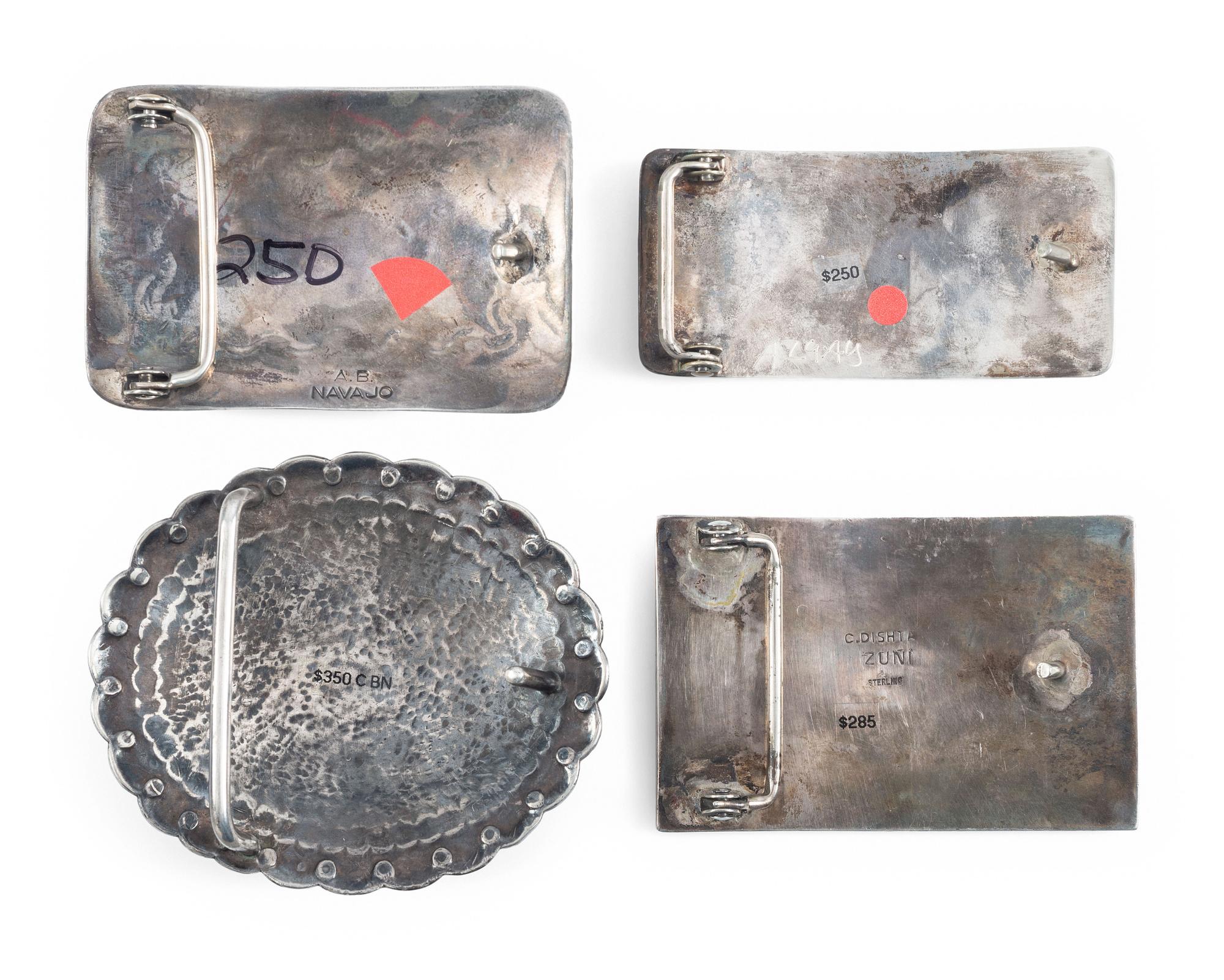 Navajo, Zuni, and Hopi Belt Buckles