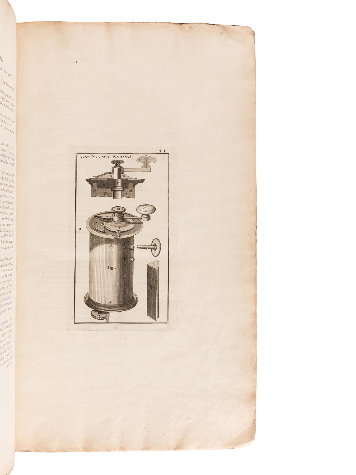 HILL, John, Sir (1716?-1775). The Construction of Timber, from its Early Growth; explained by the Microscope . London: for the author, 1770.