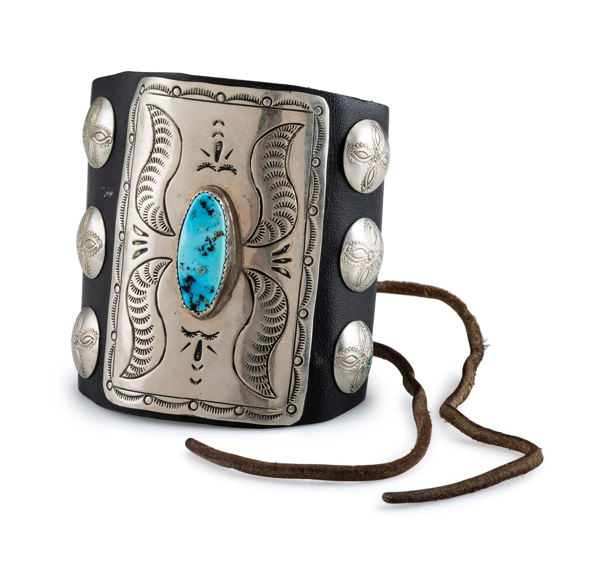 Navajo Silver and Turquoise Ketoh