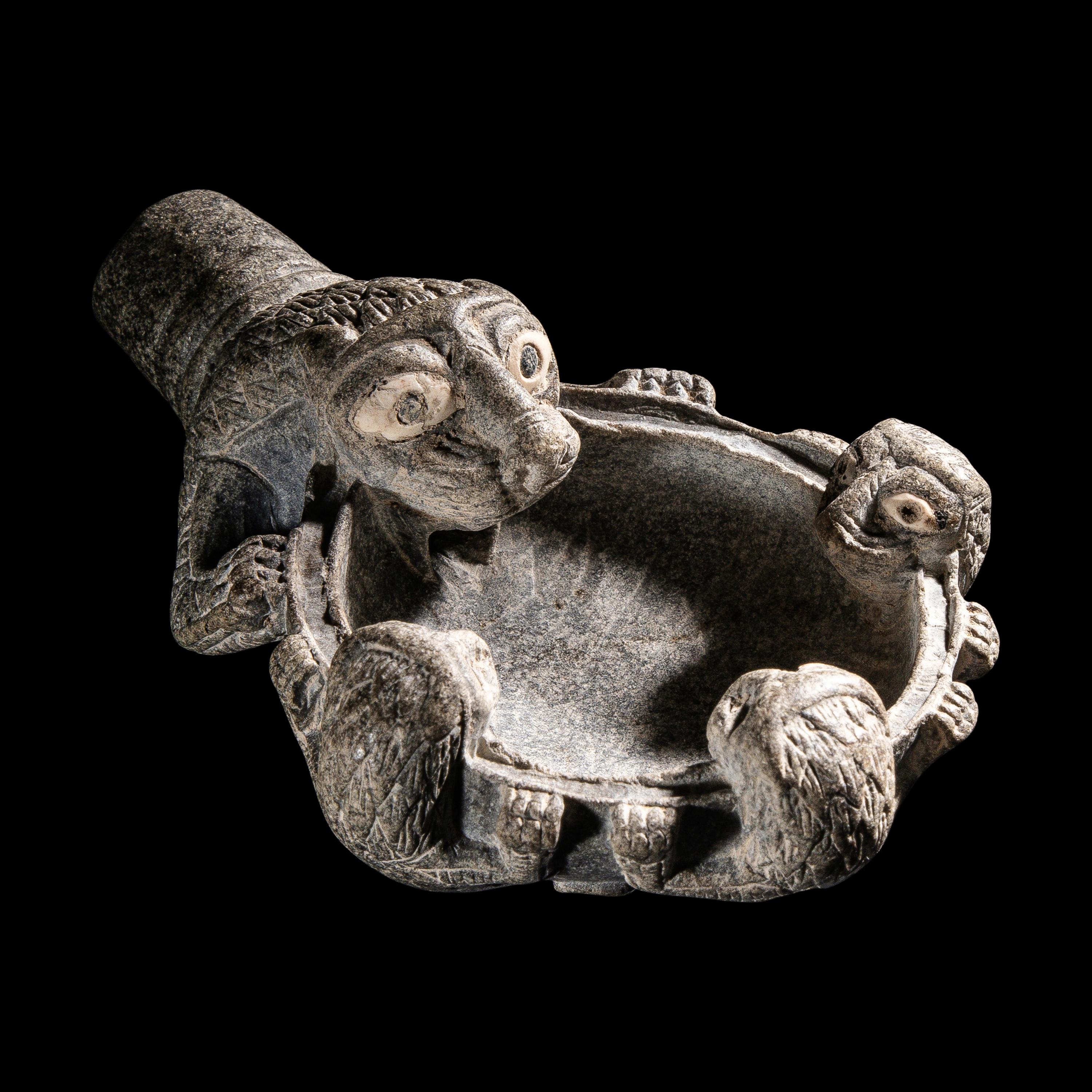 A Syro-Hittite Steatite Libation Bowl
