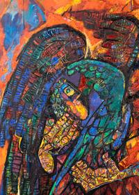 Figure with Wings and Mask, 1950