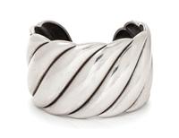 A Sterling Silver 'Pure Form Cable' Cuff Bracelet, David Yurman,