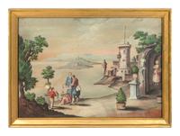 A Pair of Georgian "Pin Prick" Watercolor Pictures