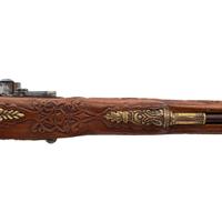 Contemporary Snaphance Jaeger Rifle in the Style of Meister der Tierkopfranke by John B. Derrick (American, b.1936)