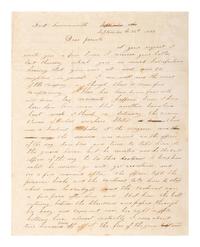 [MILITARIA]. 2 soldier's letters from Fort Leavenworth, each incl. Fort Leavenworth postmark.