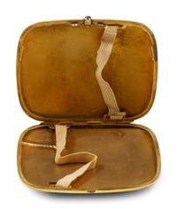 A German 14-Karat Gold, Diamond and Emerald Inset Cigarette Case